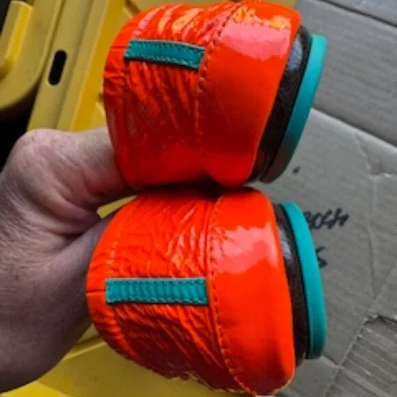 Tieks by Gavrieli Outrageous Orange Patent ballet flats, Size 11 like NEW - Picture 9 of 10